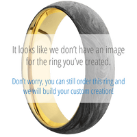 Forged Carbon Fiber + None , None Finish + 10K Yellow Gold