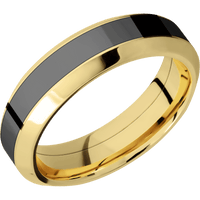 14K Yellow Gold + Polish , Polish Finish