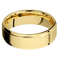 10K Yellow Gold + Anglesatin , Polish Finish
