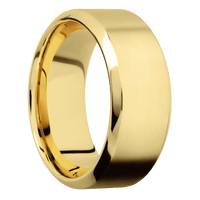14K Yellow Gold + Anglesatin , Polish Finish