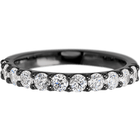 Zirconium band with 11 Round Lab Grown Diamond having TCW-.77