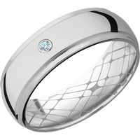18K White Gold + Polish , Polish Finish