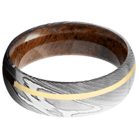 Damascus + Polish Finish + Koa