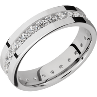 18K White Gold + Polish Finish