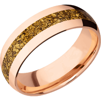 14K Rose Gold + Polish Finish