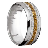 Palladium Silver + Stone , Polish Finish