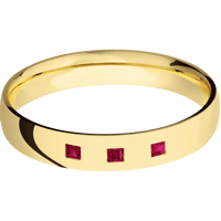 10K Yellow Gold + Polish Finish