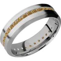 14K White Gold + Satin , Satin Finish