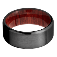 Zirconium + Satin , Polish Finish + Red Heart
