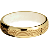 18K Yellow Gold + Polish , Polish Finish + Freshwater Mother of Pearl