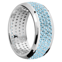 18K White Gold + Polish , Polish Finish