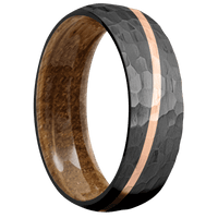 Zirconium + Hammer Finish + Whiskey Barrel