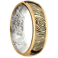 10K Yellow Gold + Polish , Polish Finish + King's Snow