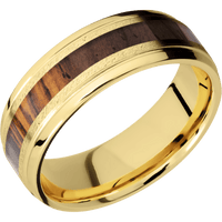 14K Yellow Gold + Anglestone , Polish Finish