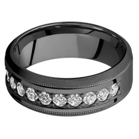 Zirconium + Polish , Satin Finish