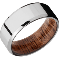 Palladium Silver + Polish , Polish Finish + Koa