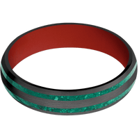 Zirconium + Satin Finish + Red Apple