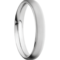 14K White Gold + Satin Finish