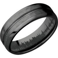 Zirconium + Polish , Hammer Finish
