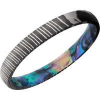 Damascus + Acid Finish + Abalone