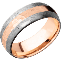 Meteorite + None Finish + 18K Rose Gold