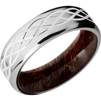 Cobalt Chrome + Bead , Polish Finish + Sapele