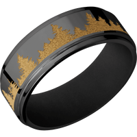 Zirconium + Polish , Polish Finish + Black