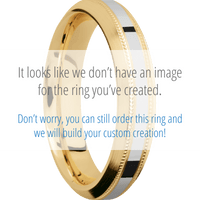 10K Yellow Gold + Satin , Satin Finish
