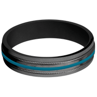 Zirconium + Hammer , Bead Finish + Black