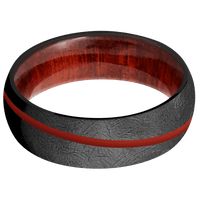 Zirconium + Distressed Finish + Red Heart
