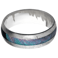 Meteorite + None Finish + 18K White Gold
