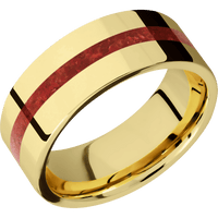 14K Yellow Gold + Polish Finish