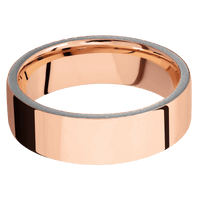 14K Rose Gold + Polish Finish