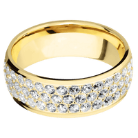 14K Yellow Gold + Polish Finish