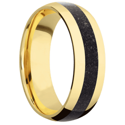 14K Yellow Gold + Polish Finish