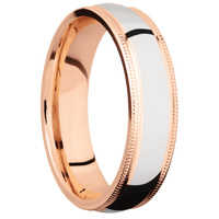 18K Rose Gold + Polish Finish