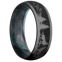 Zirconium + Polish Finish + Black Mother of Pearl