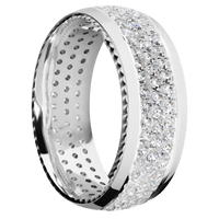 18K White Gold + Polish Finish