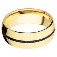14K Yellow Gold + Polish Finish