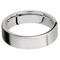 14K White Gold + Satin Finish