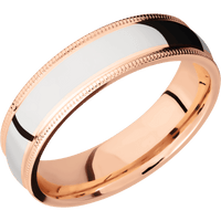 18K Rose Gold + Polish Finish