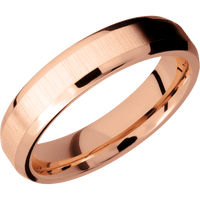 10K Rose Gold + Crosssatin , Polish Finish