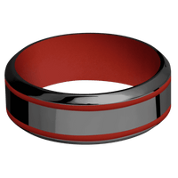 Zirconium + Polish , Polish Finish + Red Apple