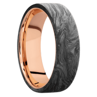 Forged Carbon Fiber + None Finish + 14K Rose Gold