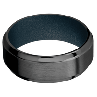 Zirconium + Satin , Polish Finish + Blue Titanium