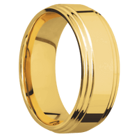 18K Yellow Gold + Polish , Polish Finish