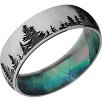 Titanium + Satin Finish + Black Mother of Pearl