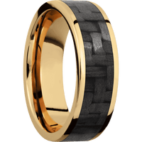 14K Yellow Gold + Polish Finish