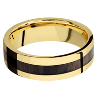 14K Yellow Gold + Polish Finish