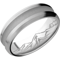 10K White Gold + Satin , Satin Finish